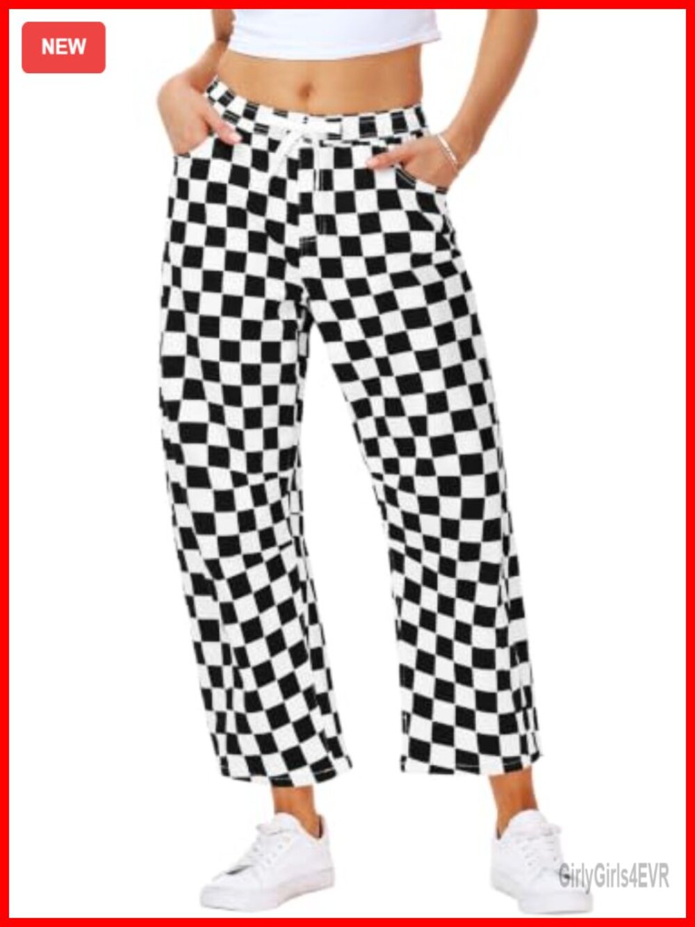 Barrel Jeans Drawstring Cropped Denim Wide Leg Pants with Pockets